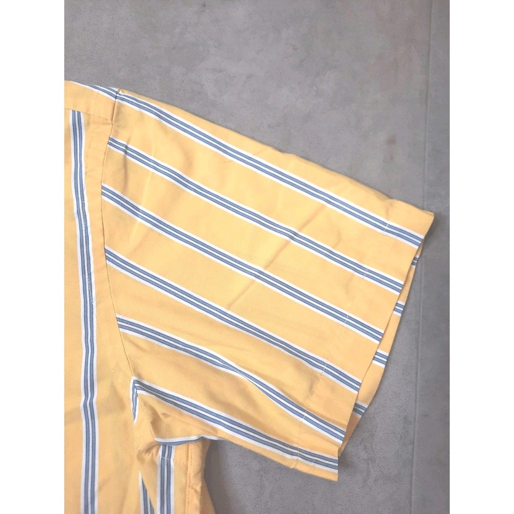 Abercrombie Fitch Muscle Short Sleeve Button Up Size Large Preppy 90's - Picture 7 of 10